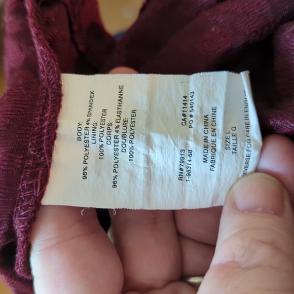 Motherhood Maternity Sleeveless Burgundy Floral Dress - Picture 12 of 13